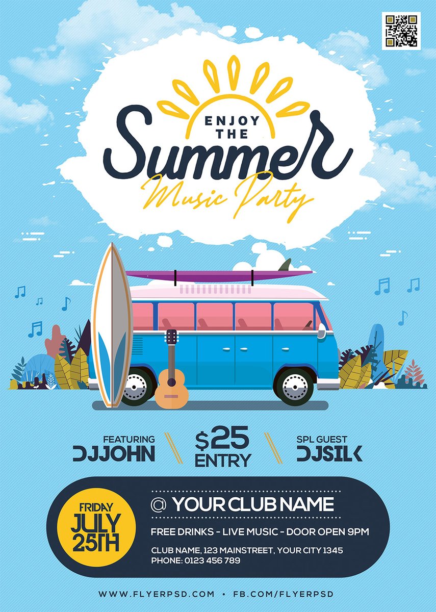 Free Summer Theme Party Flyer PSD
Download Free >> flyerpsd.com/downloads/summ…

#freepsd #summerparty #partyflyer #freeflyer #photoshop #graphicdesign #print #freedesign