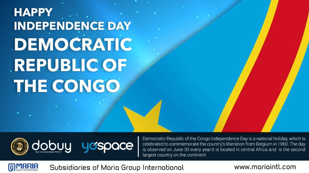 yospaceuae1's tweet photo. We wish you all faith in the words, freedom in the mind and pride in souls. Let’s salute this glorious nation on its Independence Day!

#congoindependenceday #congo59  #independenceday #love #freedom #ILOVECONGO  #africa #congolese  #brazzaville  #dobuyacademy #dubai #UAE https://t.co/5vLCYy3qsa