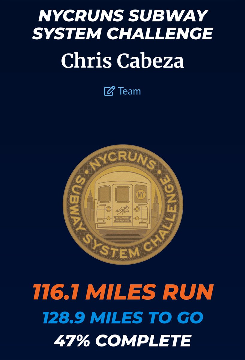 ARunnersResolve's tweet photo. Week 5 of the #NYCRuns #SubwaySystemChallenge is done. #Running #Fitness #Training #BibChat #RunChat #ShokzSquad https://t.co/e7Faoz0ETg