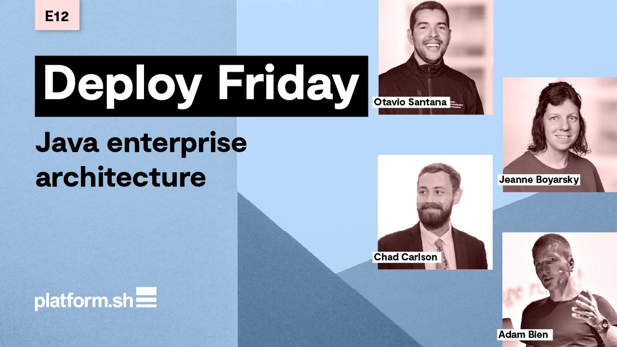 otaviojava's tweet image. This @platformsh #DeployFriday about #Java #Enterprise #Applications #JakartaEE #cloud #paas
@AdamBien @jeanneboyarsky
Jul 3, 2020, Join us!!
youtube.com/watch?v=1Cg6Xt…