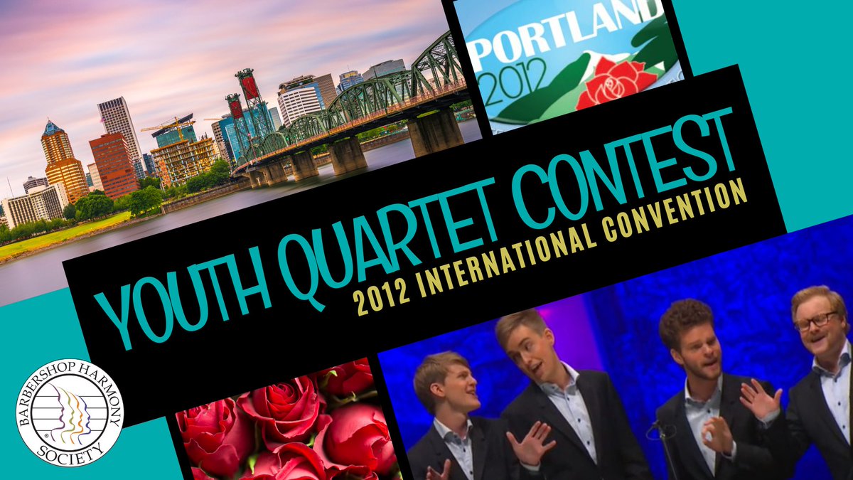 barbershopnews's tweet photo. It wouldn't be convention week without hours of barbershop to watch, so we'll be sharing performances from the archives all week long!

2012 BHS International Convention | Portland, OR
Youth Quartet Contest
WATCH: https://t.co/W8LxOzdDsr https://t.co/nktpSJL4mG
