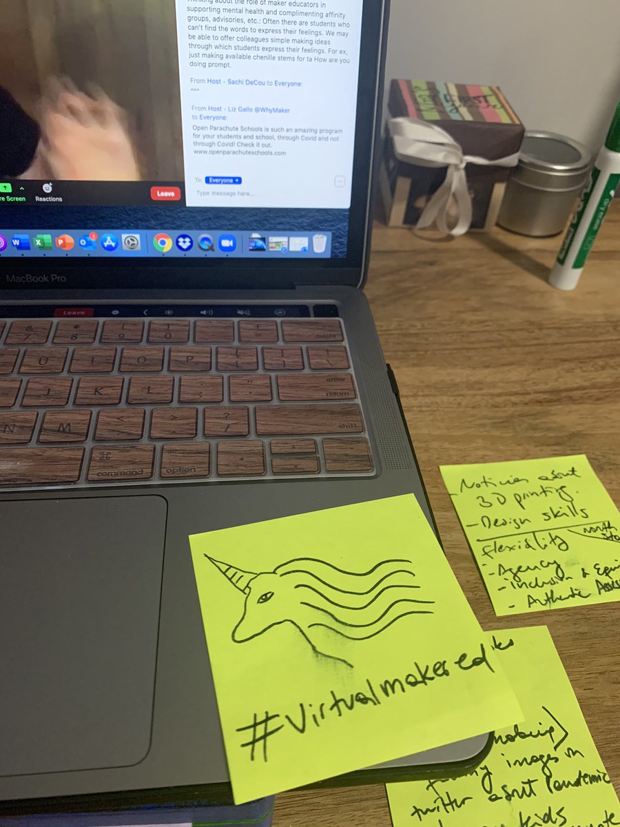 ysepulvedal's tweet photo. Amazing first day of #VirtualMakerEd unconference. How do I feel? Like a unicorn with lots of new powers after engaging with #MakerEd colleagues around the world. https://t.co/Je2b0i0ThQ