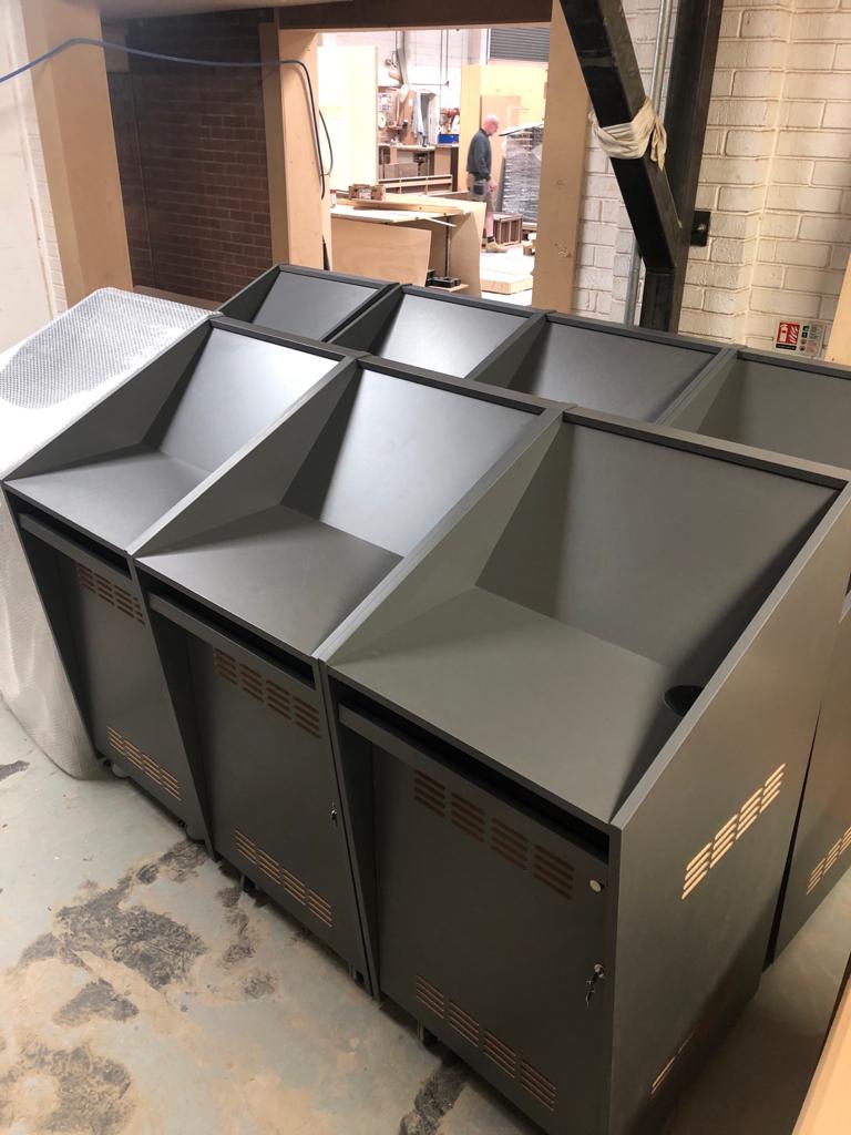 We have loved working with <a href="/IndigoForward/">Indigo Forward</a> on their latest project. A great company to partner with!

The demanding lead time meant we were the manufacturer of choice. 

All 8 AV lecterns manufactured in less than a week!

#ukmfc #ukmanufacturing