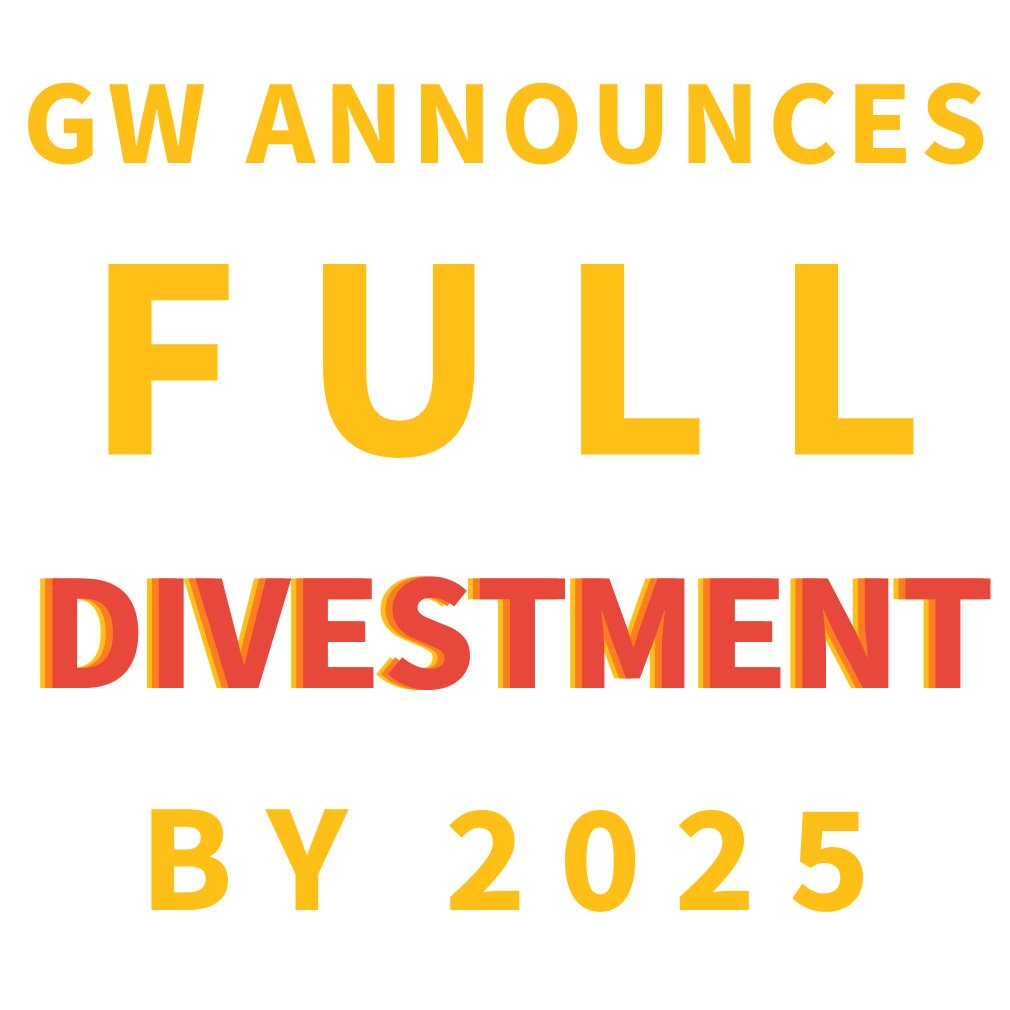 orcagwu's tweet photo. Today, GW announced it is committed "to fully divesting the university endowment from all public and private securities of companies that focus on the extraction of fossil fuels by 2025."
THANK YOU. https://t.co/yzctgJLtm7