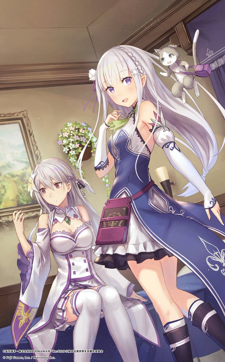 エミリア(リゼロ) 「前に描いたエミリアちゃん 」|あんべよしろう/Yoshiro Ambeのイラスト