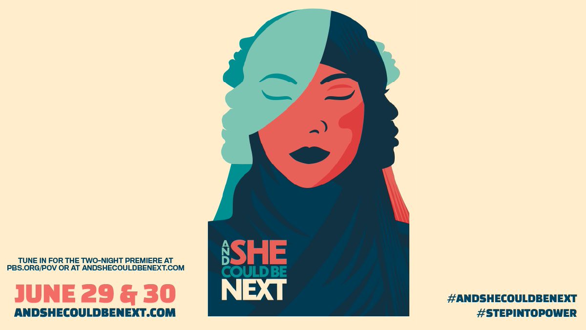 SheShouldRun's tweet image. It's time to #StepIntoPower. The women of @SheCouldBeNext are changing politics from the ground up! Watch live with us and other women across the U.S. tonight and tomorrow 👏🏿. andshecouldbenext.com/movement #AndSheCouldBeNextPBS bit.ly/ascbn-trailer