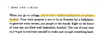 And if you want to get sassy with it: there’s also “athlete-student” ala Isaiah Thomas, (as quoted by Murray Sperber) which is not only more accurate, according to NCAA research, but also a subtle jab at the NCAA. Language is so fun!