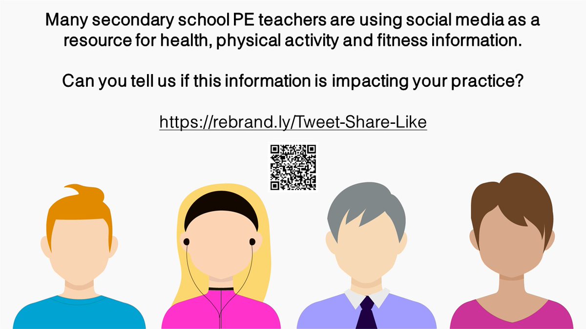 Look what our initial survey found. Want to tell us more? Follow the link. rebrand.ly/Tweet-Share-Li…. #pechat #pegeeks #PhysEd