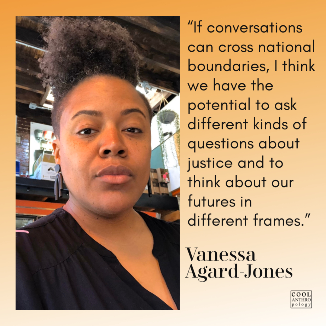 coolanthro's tweet photo. @Columbia anthropology’s @agardjones ask how traditionally place-based #ethnography can help us think beyond #national and #ethnic #borders, uncovering connections between seemingly disparate groups of people. #anthrotwitter #citeblackwomen #academictwitter https://t.co/iOz5zzo6mu