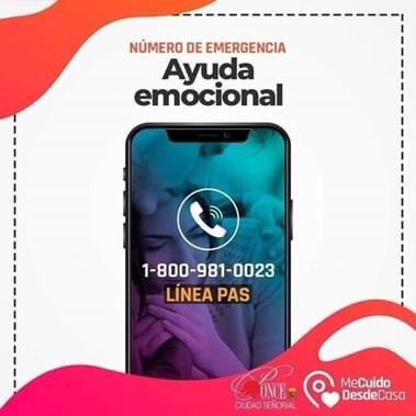 PonceCiudad's tweet photo. Tu salud física es importante, y la mental también, por eso colocamos a tu disposición la Línea Emocional 📲 1-800-981-0023

¡No te preocupes, estamos ahí para apoyarte!

#PonceTeCuida https://t.co/pFTcPrAEjJ