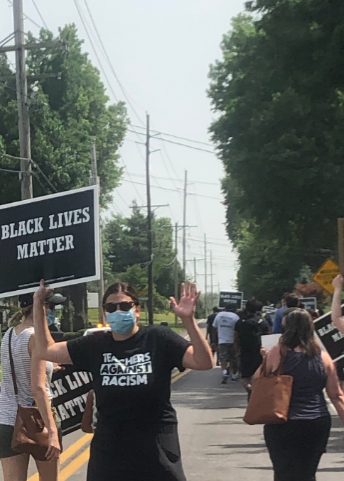 Ms_Hormberg's tweet photo. Thank you to everyone who showed up and supported yesterday's Walk for Black Lives. It made me proud to be part of the Mehlville community. #WeAreMehlville https://t.co/A4BC908wr1