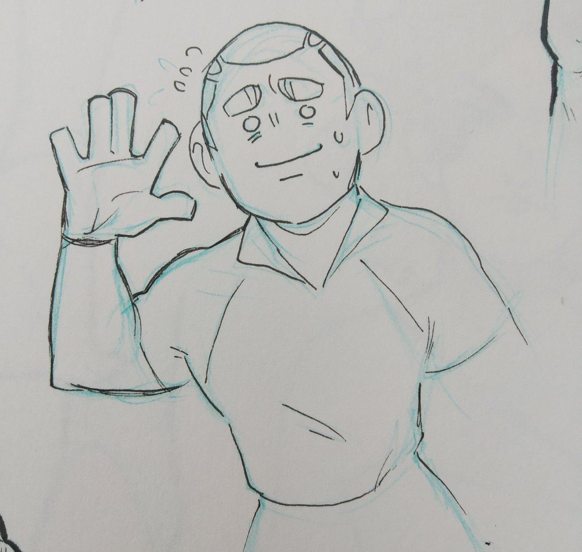 kosmobeats's tweet photo. work + heat are really exhausting, so i haven't been drawing much. have this lil old doodles of kiryuu wakatsu in the meantime

#haikyuu #ハイキュー https://t.co/AZJJjXOtwa