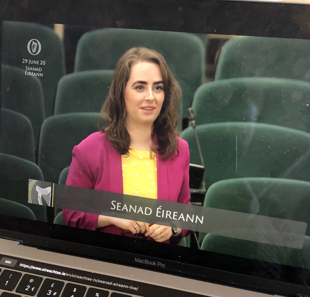 Brilliant maiden speech from @hoeyannie Delighted to hear her speak about the values important to her, her background in the student movement & how #SE2020 must do more to encourage the rise of diverse voices within our halls of power 🌹#SeanadEireann