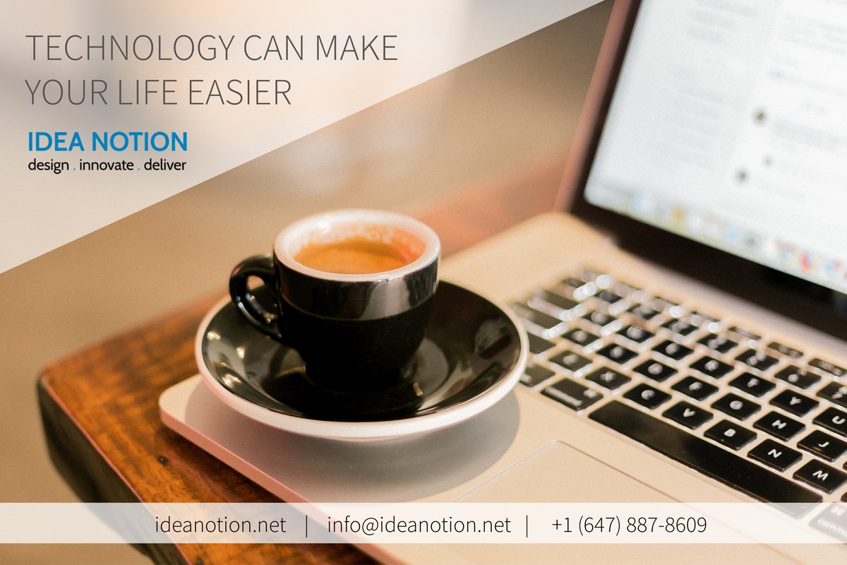 IdeaNotion's tweet photo. Technology is changing the way we manage our industries. We develop software to enhance your organization's productivity. 
https://t.co/5O5akODF43
info@ideanotion.net
+1 (647)887-8609 https://t.co/kcp9ZJaY2D
