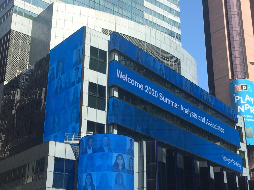 MorganStanley's tweet photo. Today we welcome our 2020 Summer Analysts and Associates across the globe to Morgan Stanley! While they may be connecting with us virtually, we’re bringing each of them to our headquarters in spirit.  #MyMSSummer https://t.co/ZQRPdHix5W https://t.co/7pt2fBetYI