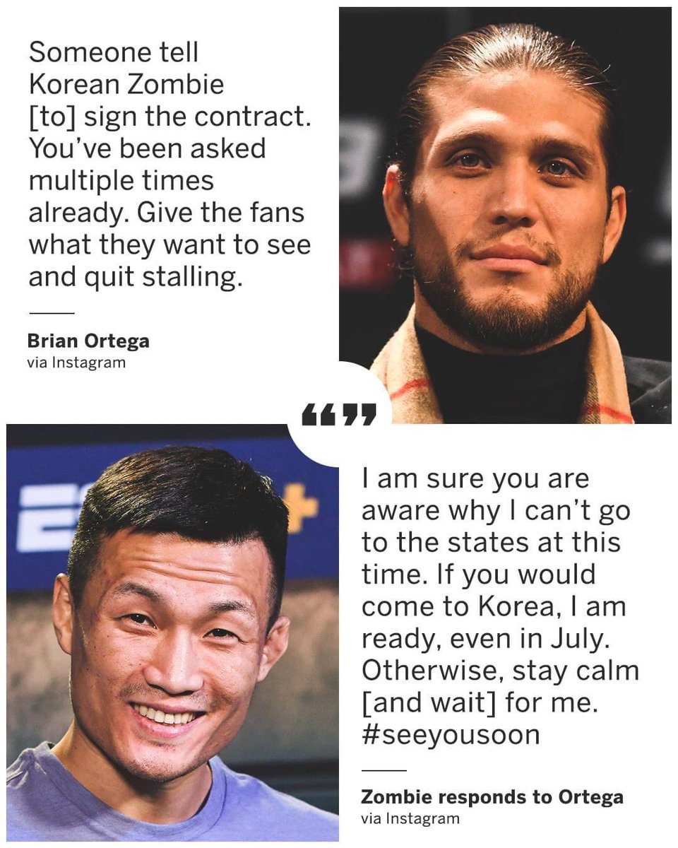 Can Brian Ortega fight already? Haven’t seen him in the cage in about 2 years https://t.co/VLjSViWgff