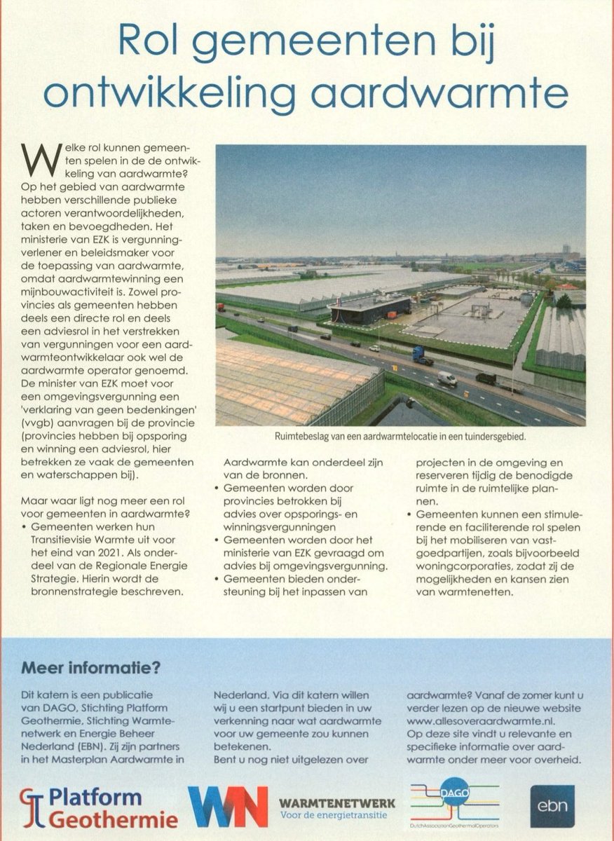 KeesvDaalen's tweet photo. Rol voor gemeenten bij ontwikkeling #aardwarmte. https://t.co/uvoqhS1rd1