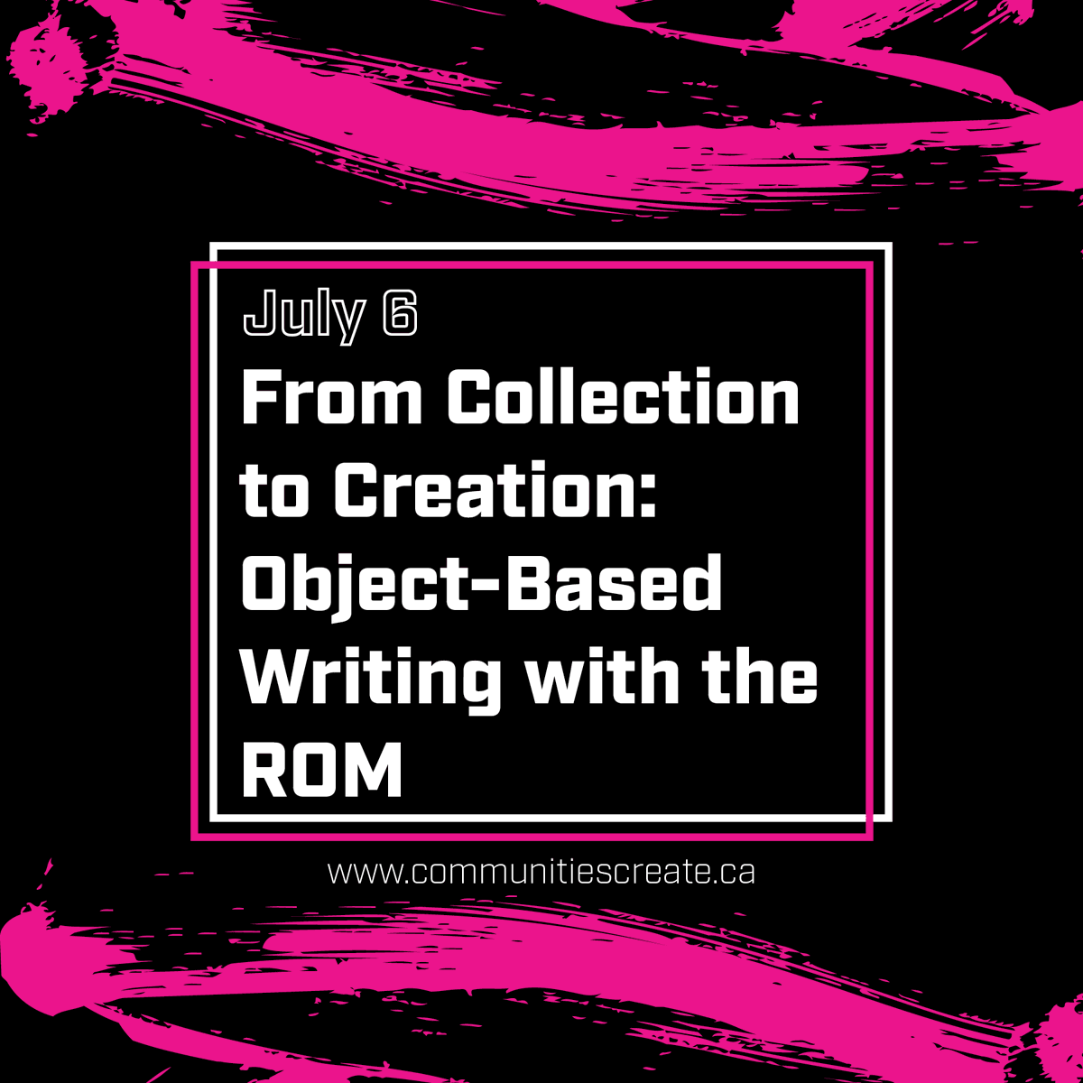 the_studioTO's tweet photo. Do you have an affinity for creative writing? On July 6 at 12PM EST, tune in to the #CommunitiesCreateWriting workshop with .@romtoronto, .@inkwellW & .@leannetoshiko! Tickets are available on Eventbrite. Visit https://t.co/R0vCKq8xEz for the deets! #CommunitiesCreate https://t.co/J7jNiSuFoJ