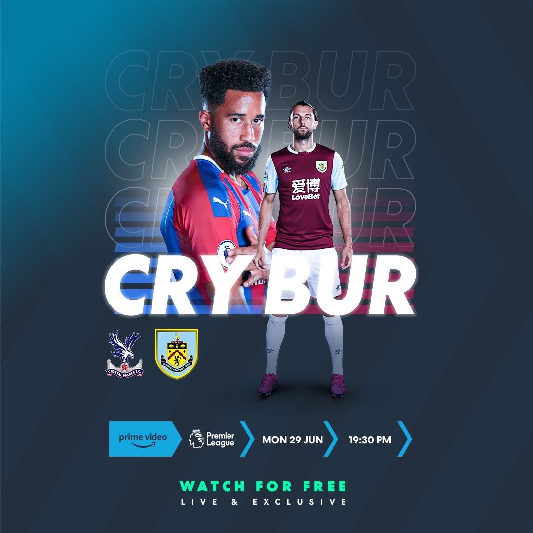 photosofootball's tweet photo. Watch #CRYBUR for FREE tonight on @primevideosport 

Here's hoping there's goals tonight! Who are you backing?

Where to watch: https://t.co/xqnGUjfVFT https://t.co/cXkDnwI6G6