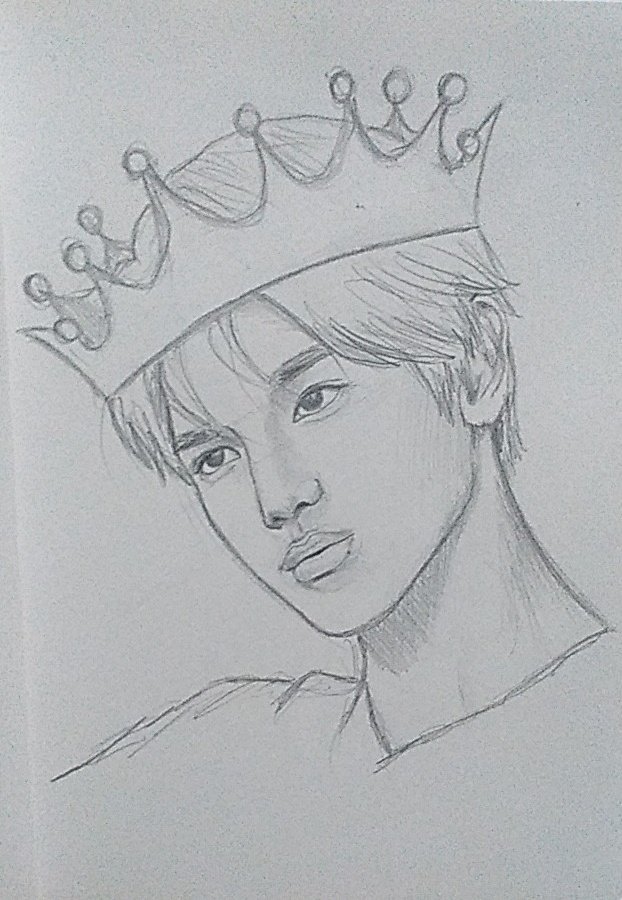 Tyongasaur's tweet photo. Bc Taeyong king #nctfanart
Just finished sketching this now what if I paint 😳 https://t.co/I3zs0rl4Py