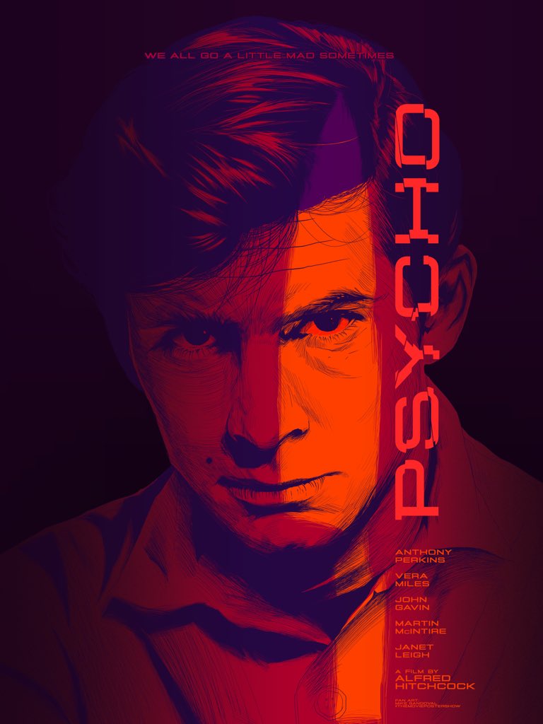 Mi poster de Psycho (celebrando 60 años!!!) para <a href="/moviepostershow/">TheMoviePosterShow</a>
