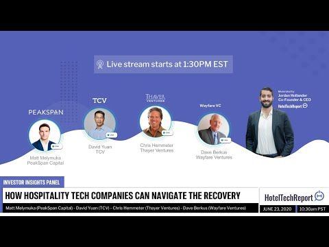 In case you missed it live: @MMelymuka joined @hoteltechreport and a few other top #HospitalityTech investors to share strategies hoteliers and tech companies can leverage to weather the storm and effectively navigate the new normal #sustainablegrowth buff.ly/3dH39Pe