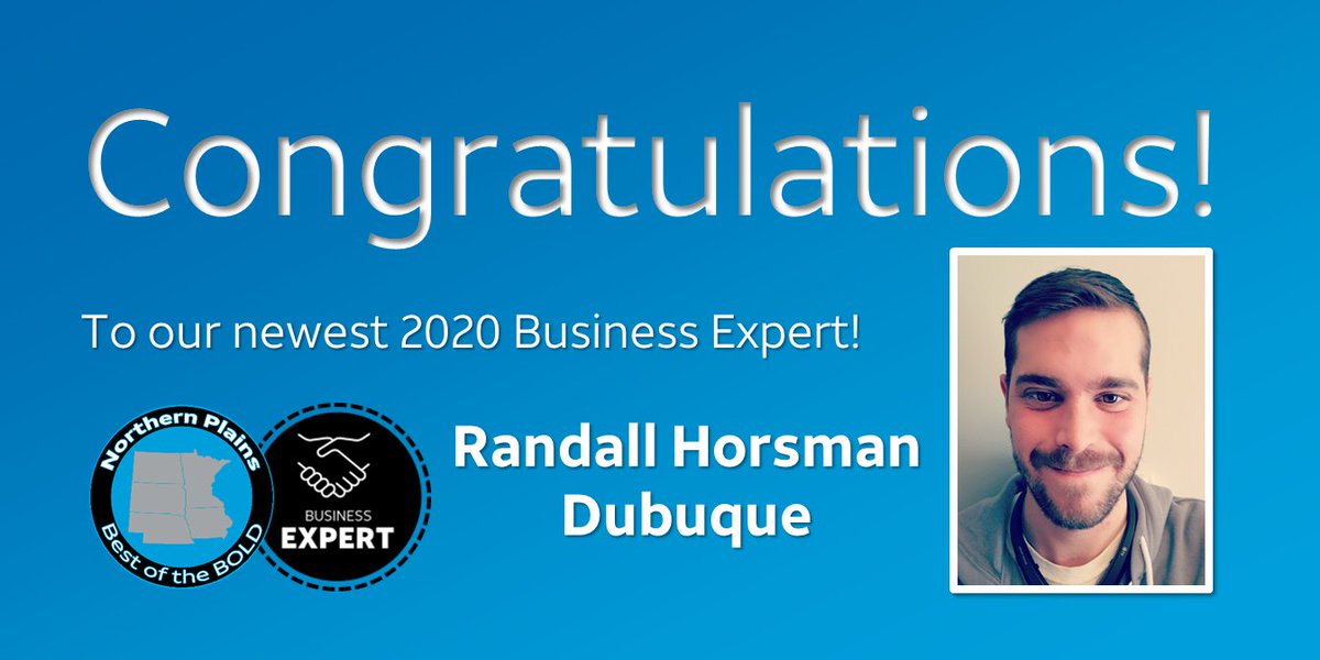 BOLD Northern Plains (@boldnp) on Twitter photo Congratulations to our newest Business Expert, <a href="/HorsmanRandall/">Randall Horsman</a>! If you’re in the Dubuque, IA area and you're looking to setup service for your business, visit Randall! Congratulations to our newest Business Expert, <a href="/HorsmanRandall/">Randall Horsman</a>! If you’re in the Dubuque, IA area and you're looking to setup service for your business, visit Randall!