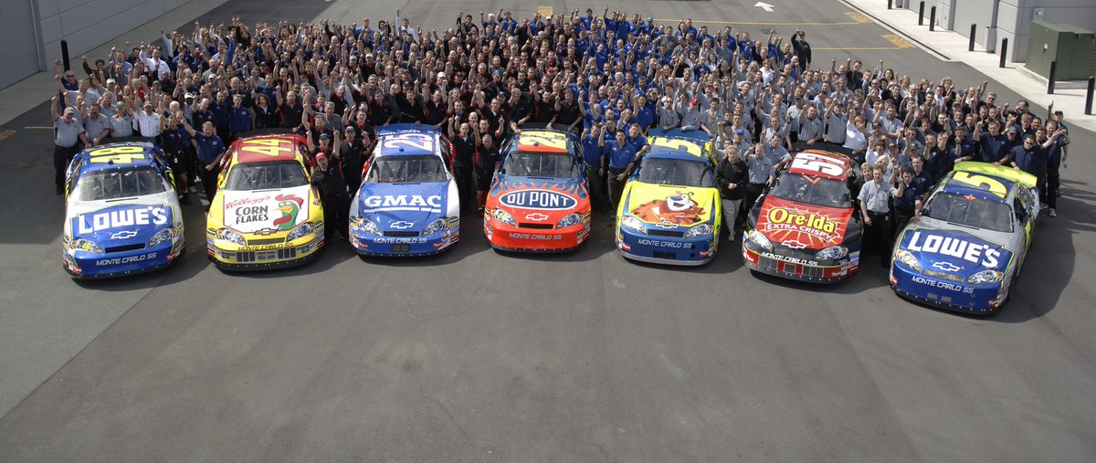 Keith Marek Onefinaltime On Twitter The 2006 Hendrick Motorsports Cup Series Driver Line Up Featured Jimmie Johnson Jeff Gordon Kyle Busch Terry Labonte Brian Vickers Together They Currently Have 257