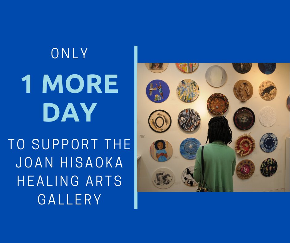 Joan Hisaoka Gallery (@hisaokaarts) on Twitter photo There's only 1 DAY LEFT to help meet <a href="/SmithCenterDC/">Smith Center for Healing and the Arts</a> match opportunity of $10,000. We're so close to reaching our goal and your support can double its impact for our mission and artistic programs, like <a href="/HisaokaArts/">Joan Hisaoka Gallery</a> Make your gift now at smithcenter.org/give There's only 1 DAY LEFT to help meet <a href="/SmithCenterDC/">Smith Center for Healing and the Arts</a> match opportunity of $10,000. We're so close to reaching our goal and your support can double its impact for our mission and artistic programs, like <a href="/HisaokaArts/">Joan Hisaoka Gallery</a> Make your gift now at smithcenter.org/give