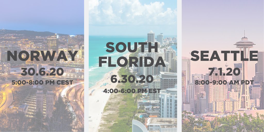 It's Monday again &amp; we have your weekly line-up of #NCUG meetings! 

We've got 3 chances this week for you to find #WhereYouBelong: 
Norway 🇳🇴
South Florida ☀️ 
Seattle ☕

Want to join us? Register today! bit.ly/2Z11fTY