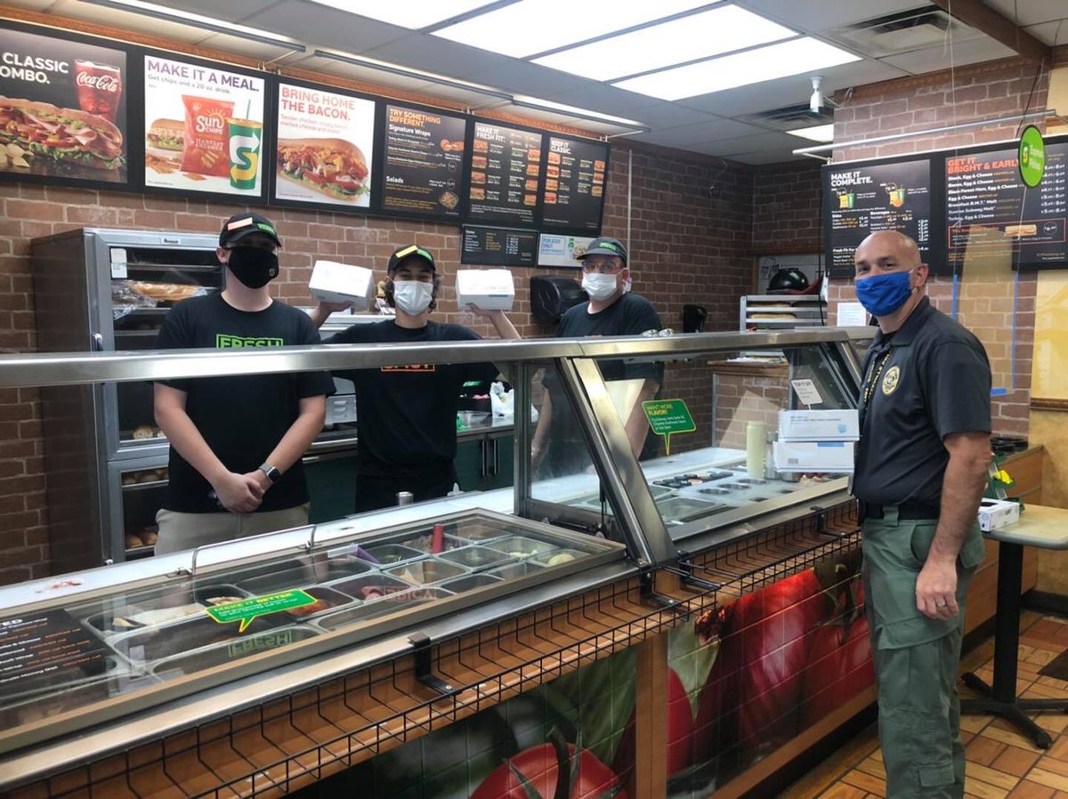 We’re passing out masks to businesses around town today! If you need any, Fayetteville Arkansas Fire Department Station 1 has a limited supply left.