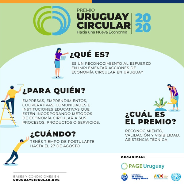 ChuyDigitalUY's tweet photo. ¿𝗤𝘂𝗲́ 𝗲𝘀 𝗲𝗹 𝗣𝗿𝗲𝗺𝗶𝗼 𝗨𝗿𝘂𝗴𝘂𝗮𝘆 𝗖𝗶𝗿𝗰𝘂𝗹𝗮𝗿?
Es un reconocimiento al esfuerzo en implementar acciones de Economía Circular.

Tenés tiempo de postularte hasta el 27 de agosto, en https://t.co/6g7bBzJwIF https://t.co/u2DJWhM02Y