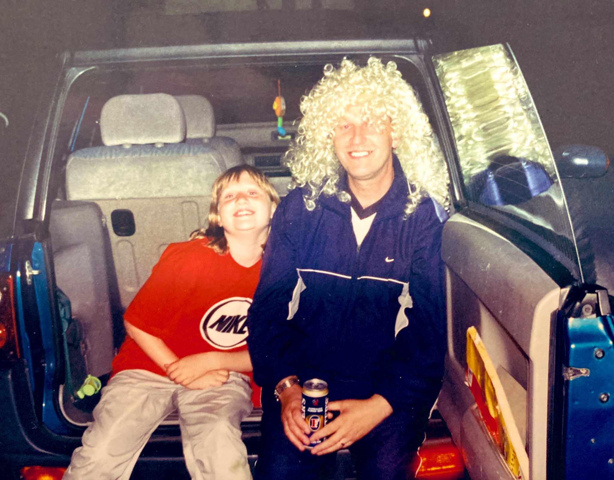 Happy Birthday Dad! Throwback to your blonde Brian May days... 