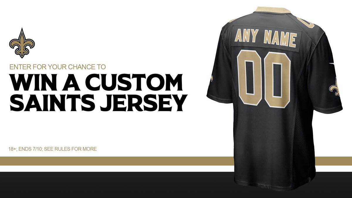 black and gold saints jersey