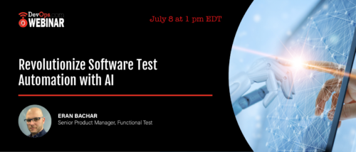 devopsdotcom's tweet photo. @MicroFocus uses AI-infused Test Automation to enable testers to keep up with the speed of application changes across multiple devices and platforms while reducing costs. Learn how with Senior Product Manager @eranbcr on July 8th at 1PM ET here: https://t.co/RfFFQsLfNA https://t.co/eZd3Ve9dUH