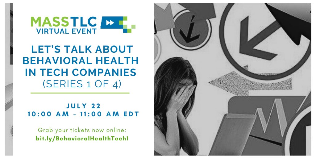 MassTLC and <a href="/thisismindwise/">MindWise Innovations</a> have come together to provide a four-part behavioral health series to help tech executives better navigate the psychological safety and anti-stigma requirements in today’s workplace. Join us for part one 7/22, Register Today: bit.ly/BehavioralHeal…
