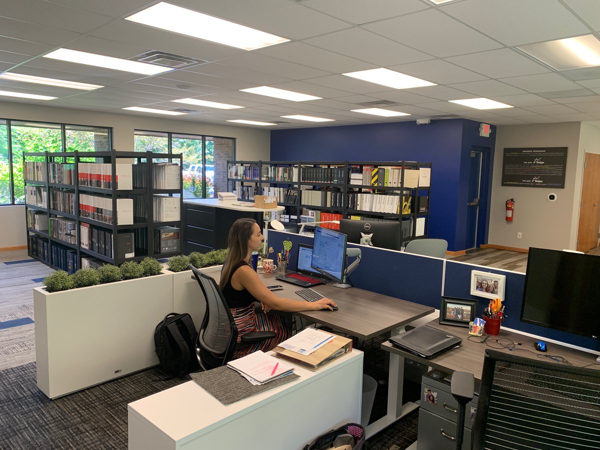 T2Designs's tweet image. With a cleaned office, branded face masks and plenty of hand sanitizer, we are returning back to the office and #openforbusiness! Thank you, @Hour_Detroit for showcasing Michigan businesses safely returning to what we do best! #t2designs #commercialinteriordesign