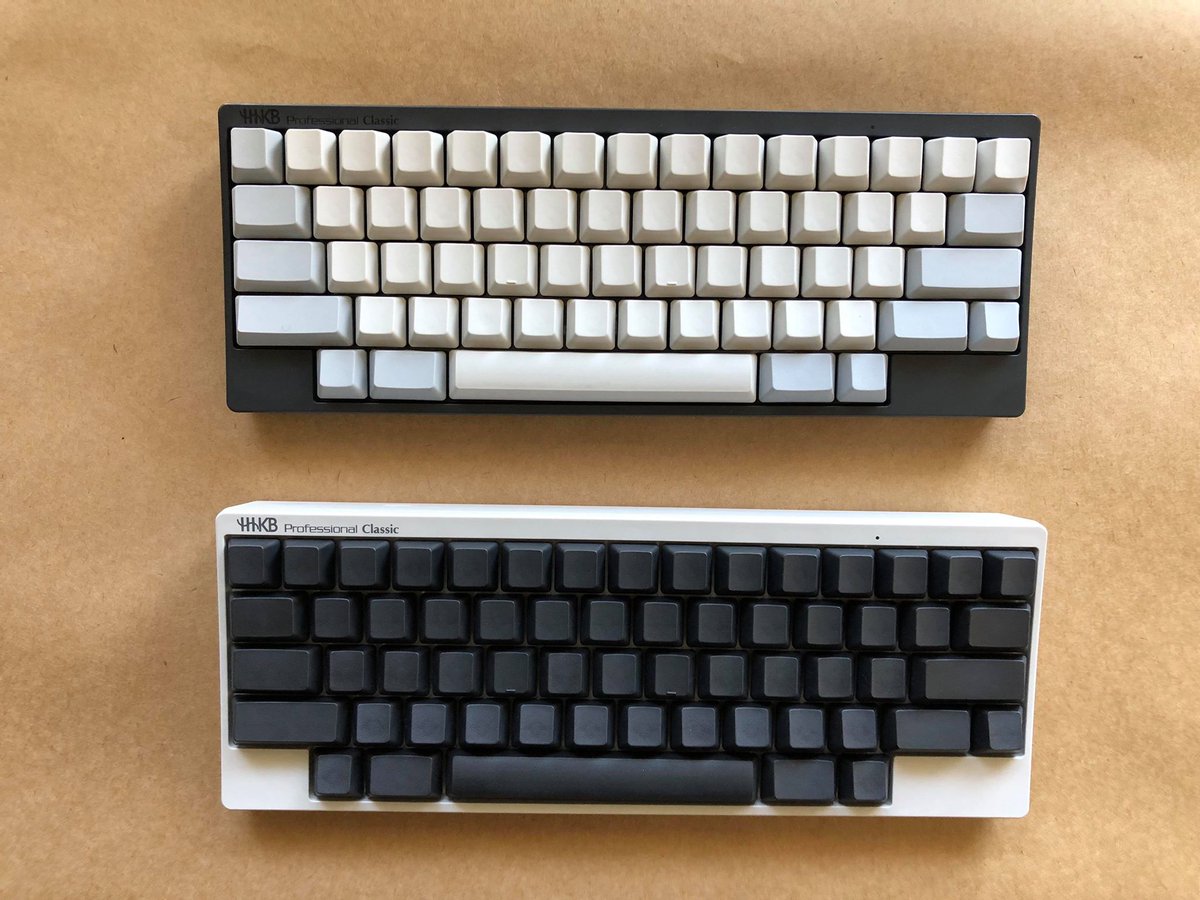 HHKB_US's tweet photo. Which HHKB Professional Classic should I use today? #mechanicalkeyboad #HHKB https://t.co/MiFrsWKdOX