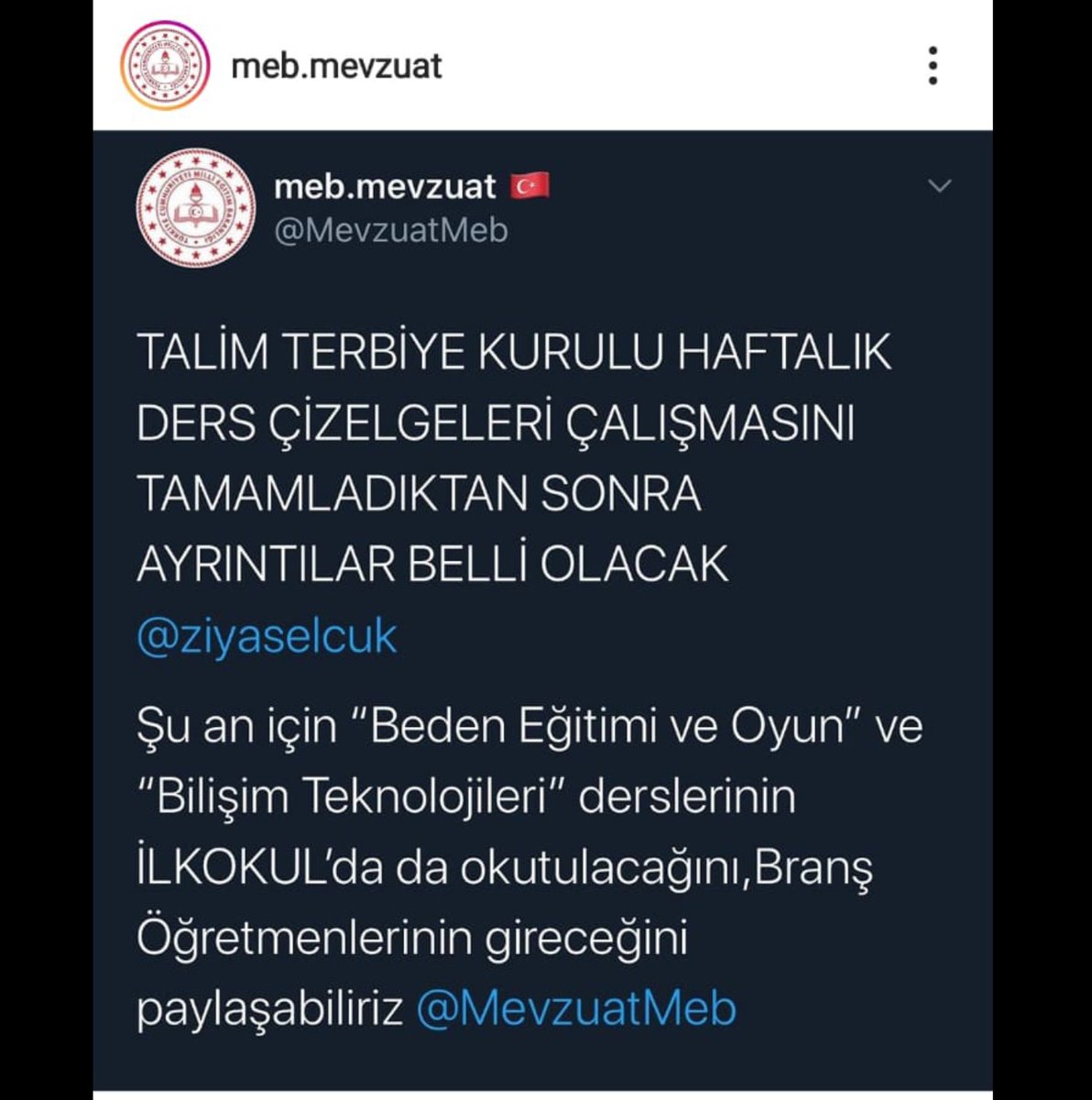 Sınıf öğretmenleri olarak bunu kesinlikle kabul etmiyoruz bu haberin doğru olmamasını umuyoruz. Sınıf öğretmenleri bütün derslerini eğitimini aldı ve bu uygulama disiplinlerarası eğitim öğretimi tamamen görmezden gelmek demektir. <a href="/ziyaselcuk/">Ziya Selçuk</a> <a href="/tcmeb/">Millî Eğitim Bakanlığı</a> <a href="/omerinan06/">Ömer İNAN</a>