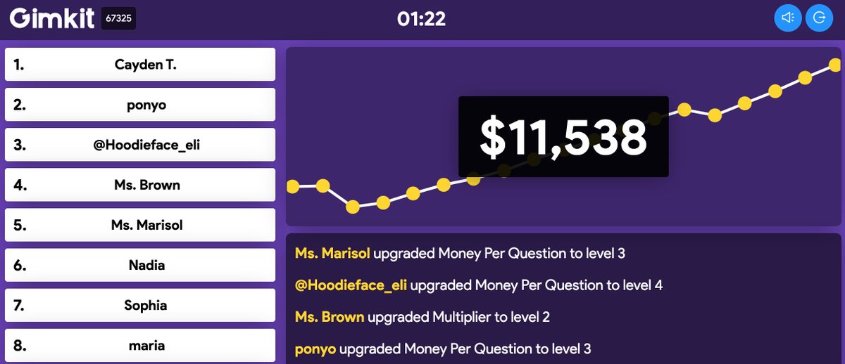 LenardITC's tweet image. Had a BLAST challenging my @NextUpRVA @TechConnectRVA Ss w @gimkit ! 1st Ss played on their own. Next, worked in teams. Finally, each contributed their own questions! So. Much. Fun! Best part? Ss were learning &amp;amp; didn&apos;t know it! 🙌🏽 Have you tried it yet?! @RPS_Schools @RVAITRTs