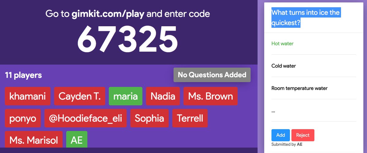 LenardITC's tweet image. Had a BLAST challenging my @NextUpRVA @TechConnectRVA Ss w @gimkit ! 1st Ss played on their own. Next, worked in teams. Finally, each contributed their own questions! So. Much. Fun! Best part? Ss were learning &amp;amp; didn&apos;t know it! 🙌🏽 Have you tried it yet?! @RPS_Schools @RVAITRTs