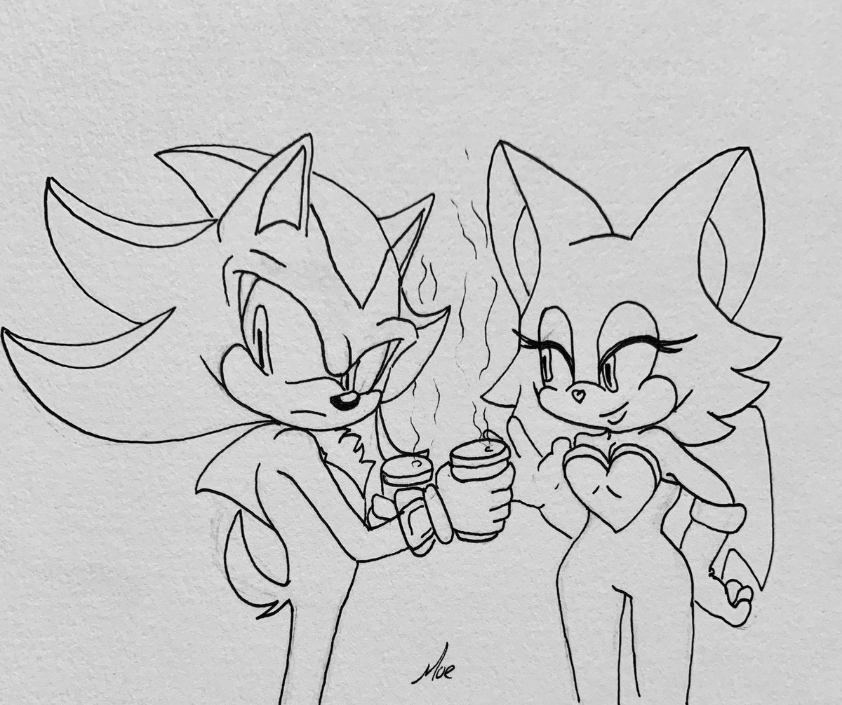 Just shadow chilling with his friend. 😎👌💖 #SonicTheHedgehog #ShadowTheHedgehog