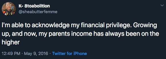 there’s obvs nothing wrong with you having financial privileges, /especially/ as a slave like get some drip, but the way you handle critique is violent fam. it’s unnecessary. i find it hard to believe you weren’t involved with  @oankalihoe being sus’d when they mentioned this