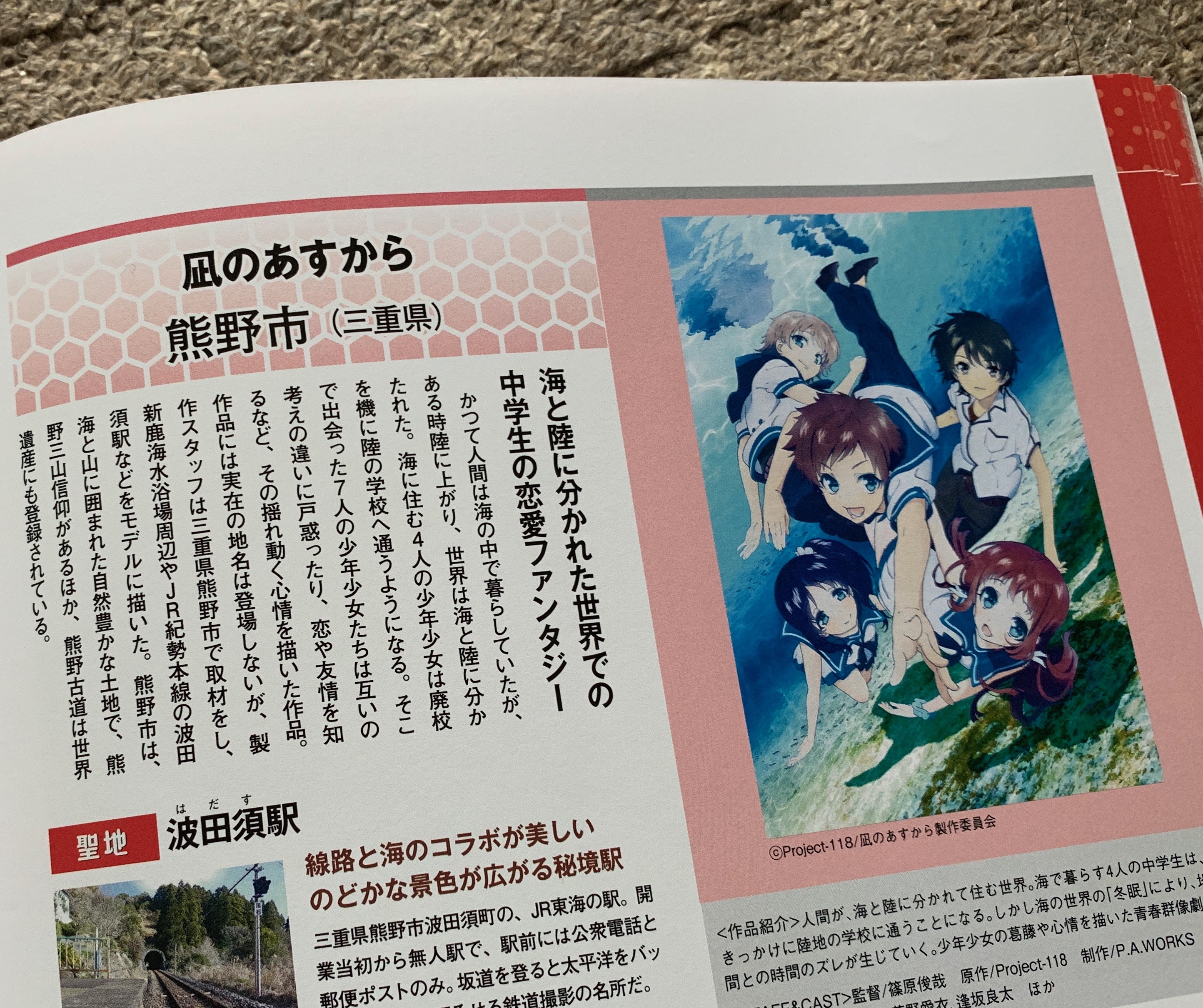公式 アニメ聖地walker おはようございます 雲に覆われた火曜日 凪のあすから で アニメ聖地 に選定されている三重県熊野市の天気予報は雨 最高気温は です 無人駅 海を見ながら 古道へと 凪のあすから 熊野市 アニメ聖地川柳