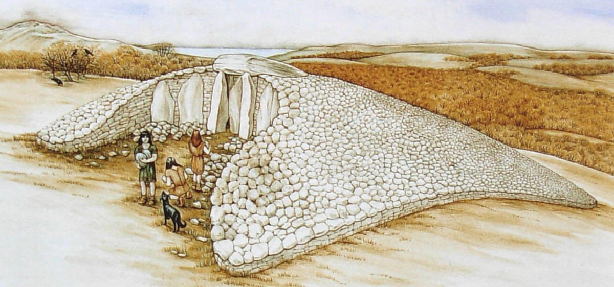  A quick "Cotswold-Severn" explainer! • Tombs made to a common design throughout the Cotswolds and around the Severn Estuary• Often taking the form of mounds• Wider end points eastwards and opens to a forecourt• Internal chambers are accessed by short passages