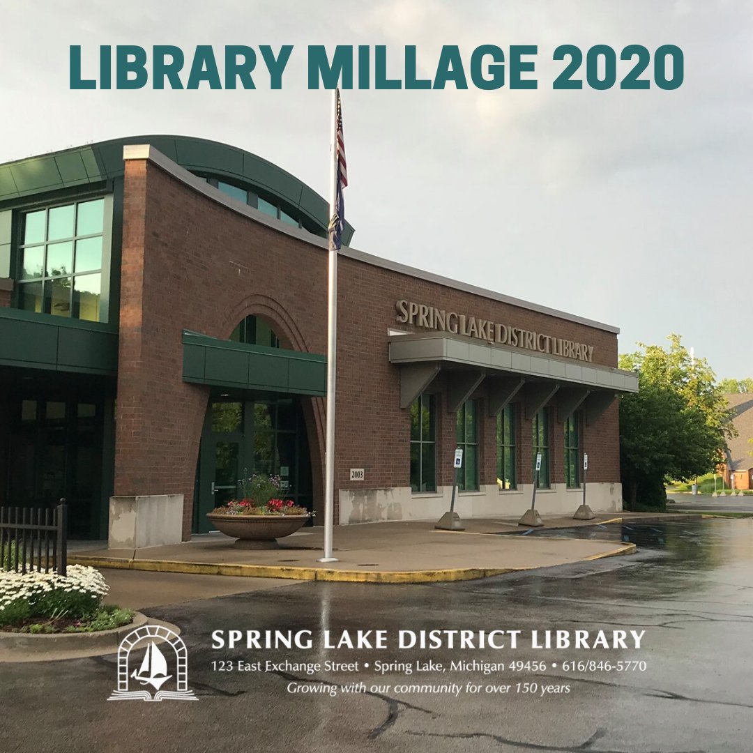 For residents of Spring Lake Township and the Village of Spring Lake, there will be a question on the upcoming election ballot regarding a renewal of SLDL’s library millage. Visit our website for more information: ow.ly/YWms50Al4ai