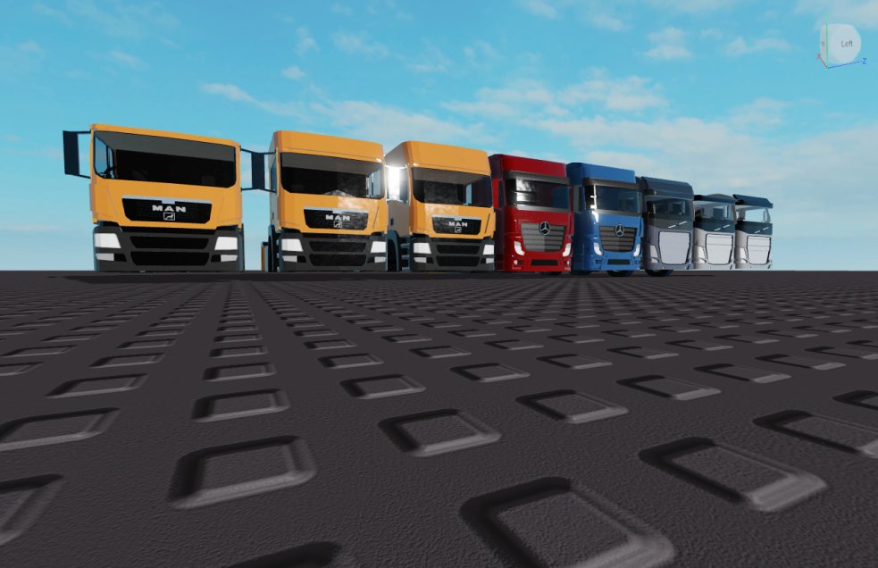 Interface Simulators On Twitter Roblox Robloxdev Rblxdev Current Fleet Of Trucks For Our Upcoming Truck Simulator - roblox trucking simulator