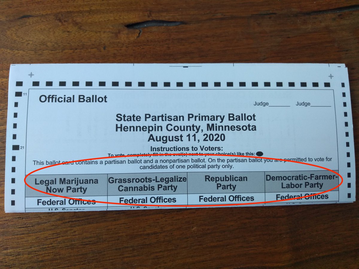 Tip 4: Pick a lane and stick to it on the partisan side of the ballot. That is, vote only in one party's column. In the August 2020 primary, all Minnesotans will have a partisan side to their ballot.