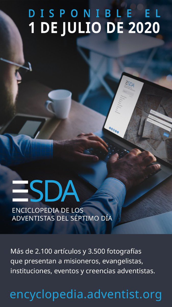 Hemos trabajado durante 5 años, un grupo de editores alrededor de mundo y ahora se pone a disposición a partir del 1 de julio: La Enciclopedia Adventista online.  Este material será muy útil. <a href="/UPeUOficial/">Universidad Peruana Unión</a> <a href="/AdventistasUPS/">Adventistas Perú - UPS</a> <a href="/EncyclopediaSDA/">Encyclopedia of Seventh-day Adventists</a>