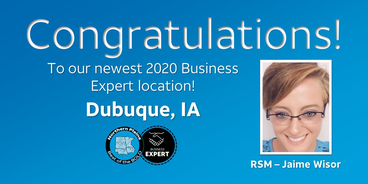 BOLD Northern Plains (@boldnp) on Twitter photo Congratulations to the Dubuque team for becoming our latest #BusinessExpert location! Visit <a href="/WisorJaime/">Jaime Wisor</a> and her team for all your business needs in the #Dubuque, IA area. Congratulations to the Dubuque team for becoming our latest #BusinessExpert location! Visit <a href="/WisorJaime/">Jaime Wisor</a> and her team for all your business needs in the #Dubuque, IA area.